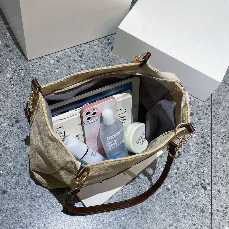 Large Capacity for Women 2024 Autumn New Korean Style Letter Shoulder Casual Simple Commuter Handbag Tote Bag