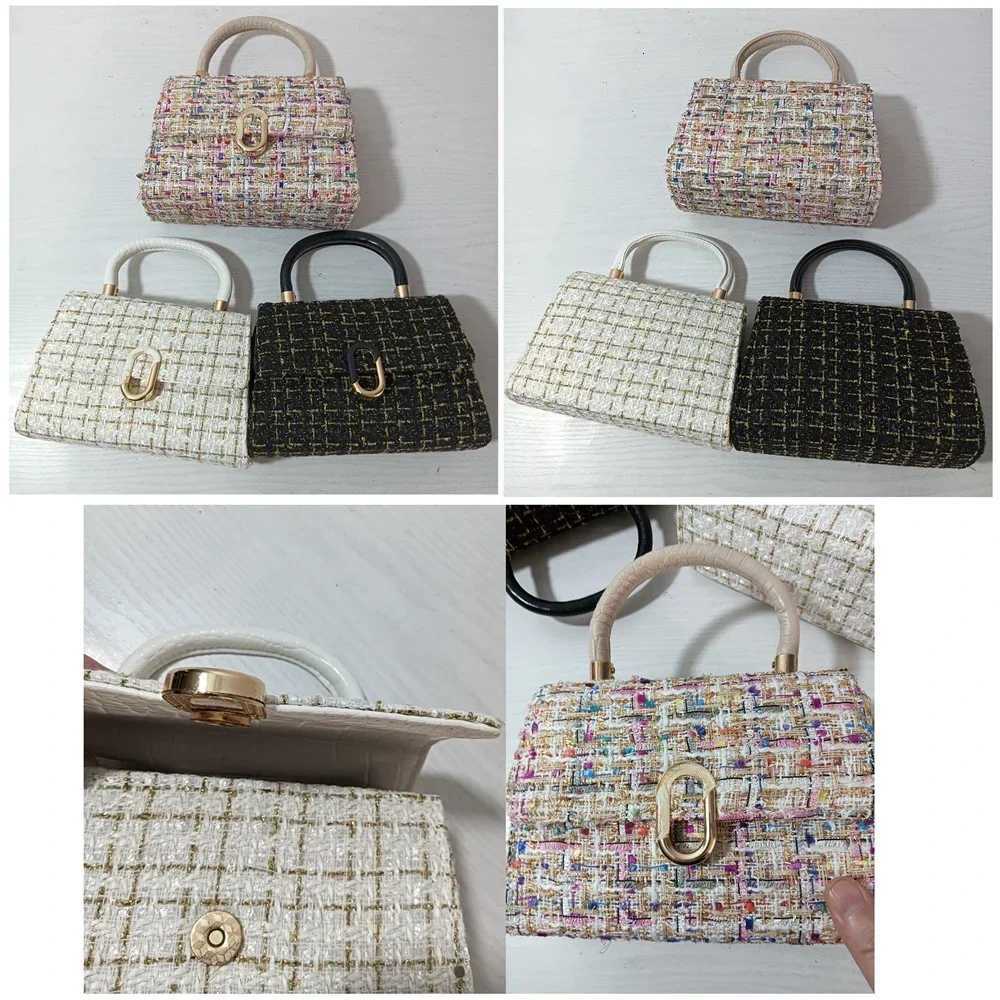 Bags for Women Trend 2025 Faux Leather Handbags for Women Beige Purple Black Fashion Small Hand Bag Shoulder Bags Sac Plaid New Z250926