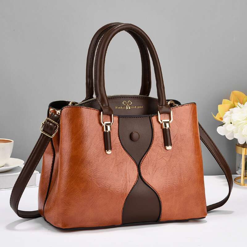 Fashion Brand Handbag Single Shoulder Crossbody Trendy Popular Style Simple and Elegant Mom's Women's Bag Large Capacity
