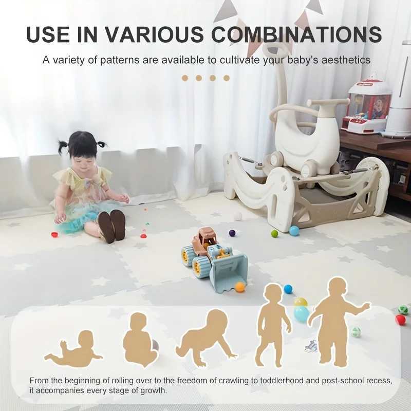 Baby PE Foam Play Mat 60x60x2CM Childrens Puzzle Carpet In Childrens Room Activities Mat For Baby Ins Wind Kids Pad 2CM Thick Y250926