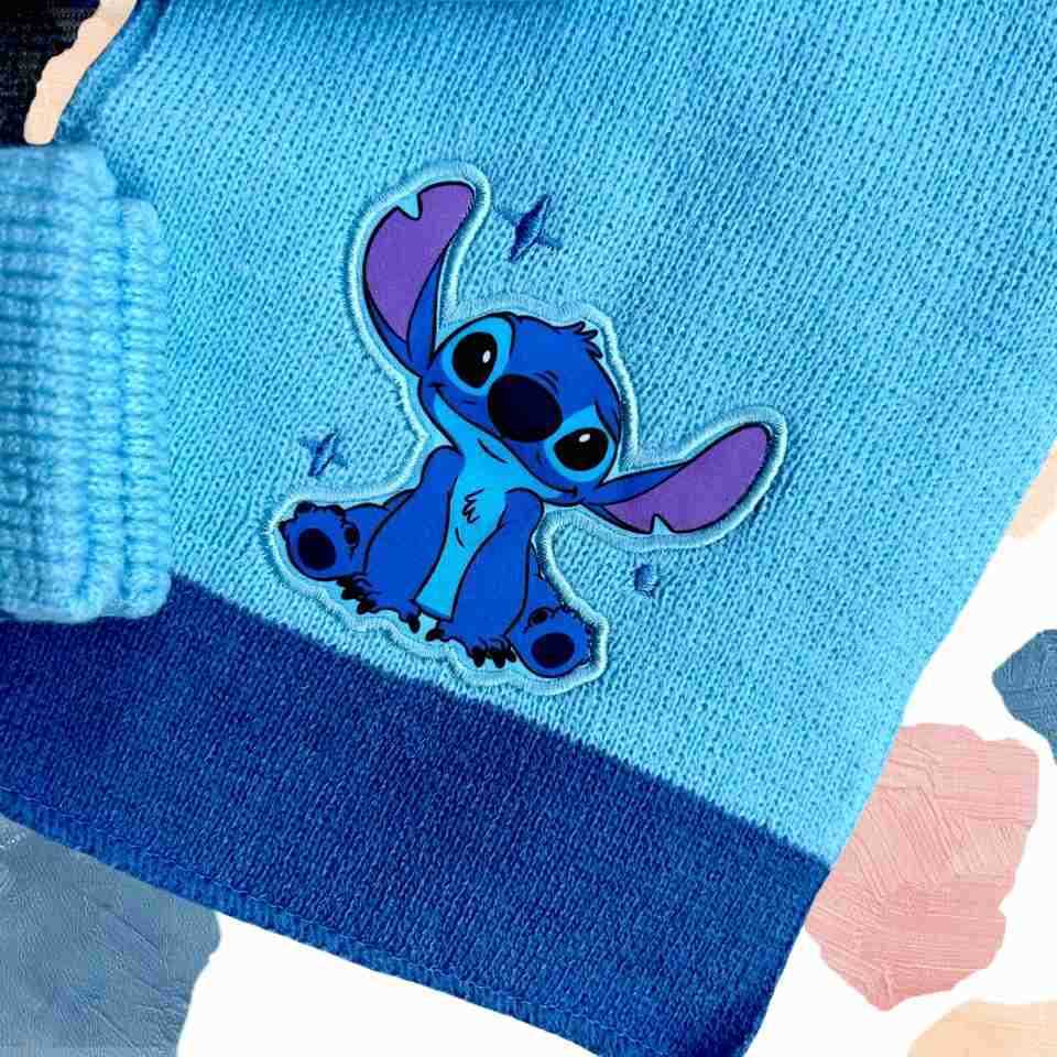 Disney 38Years New Autumn Winter Children Stitch Cartoon Scarf Hat Glove Warm knitted hat Boy Girl Cap Child Christmas Hat H250926