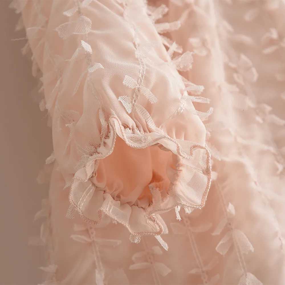 Bear Leader Autumn Pink Girls Casual Dresses with Lace Decoration One Shoulder Princess Dress Sweet and Cute Childrens Clothing Z250926