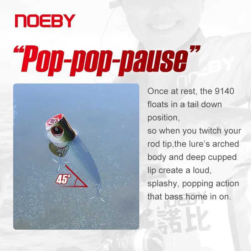Noeby Popper Fishing Lure 105mm 24g Topwater Wobbrs Artificial Hard Bait Floating Good Action for Sea Tuna Bass Fishing Tack W250926