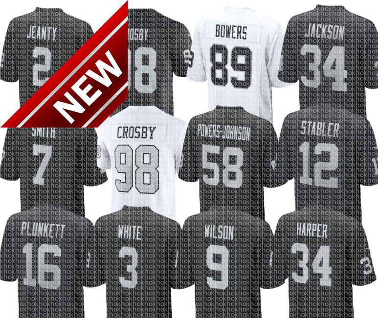 nfl Raider Jersey Maxx Crosby Brock Bowers Tre Tucker Jackson Powers-Johnson Adam Butler Thomas Harper Kolton Miller Tyree Wilson Zamir White Chris Collier Football