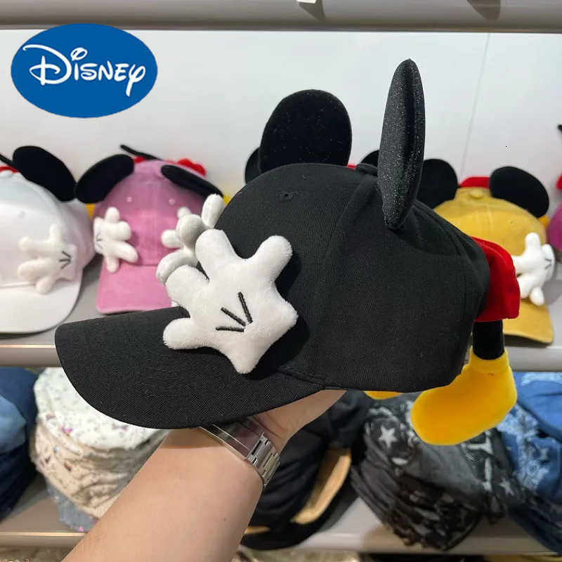 Disney Cute Cartoon Mouse Ears Baseball Cap Girls Outdoor Fashion Duckbill Hat Y2K Hip Hop Sunscreen Sunshade Trendy Caps Women H250926