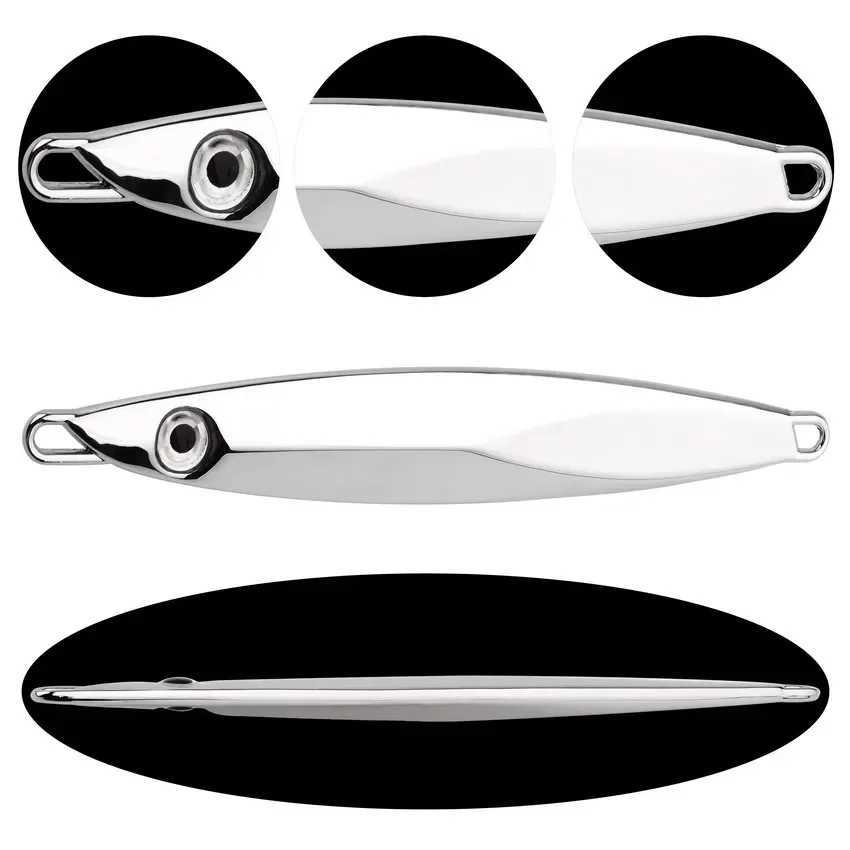 Cast Metal Jig Fishing Lure 5PC 60100g Fishing Hard Artificial Bionics Bait For Tuna Bass Saltwater Slow Jigging Fishing Tack W250926