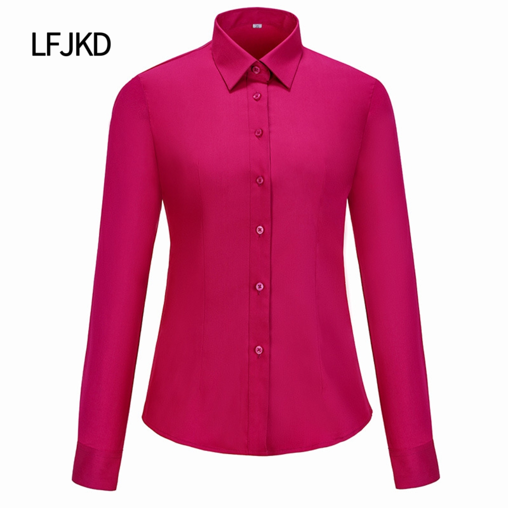K2253 High-end pure cotton non-iron shirt women's long-sleeved shirt formal wear