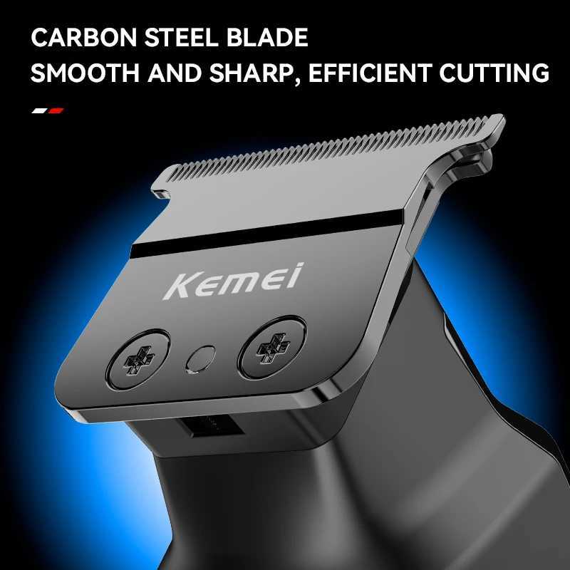 KEMEI KM1556 Professional Barber Hair Trimmer Cordless Trimmer Electric Hair Clipper Lithium Battery Hair Cut Machine R250926