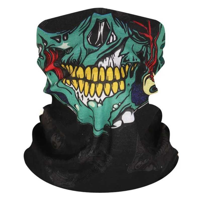 Men Scarf Halloween Ride Bandana Women HEADscarf Ski Skull Half Face Mask Scarf Neck Hiking Scarves Masks Z250926