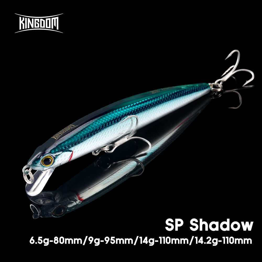 KINGDOM SP Shadow 65g 9g 14g 142g Sus Minnow Wobbr Crank Baits Artificial Sea Bass Pike Fishing Tack W250926
