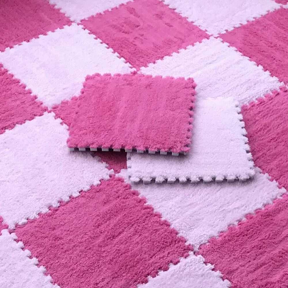 Soft Plush Childrens Mat Baby Toys Eva Foam Puzzle Carpet Warm Children Play Mats Interlocking Rugs Infant Carpet 30301cm C250926