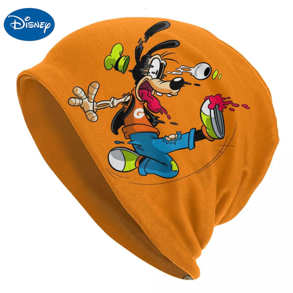 Disney Custom Goofy Skullies Beanies Caps For Men Women Unisex Street Winter Warm Knitted Hat Adult Cartoons Bonnet Hats H250926