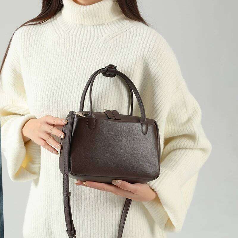 Cowhide Genuine Leather Handbags For Women High Quality Shoulder Bag Female Fashion Retro Designer Crossbody Bags Ladies Suotong2509