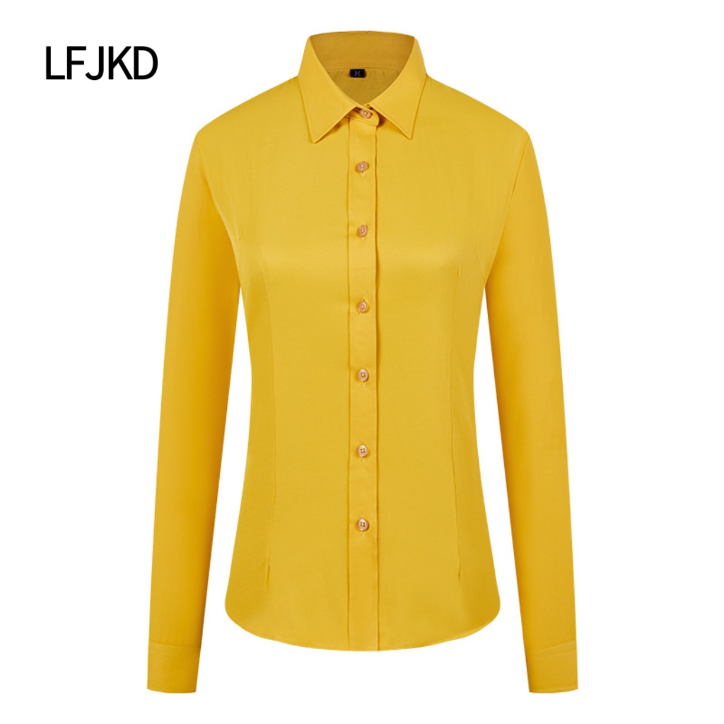 K2253 High-end pure cotton non-iron shirt women's long-sleeved shirt formal wear