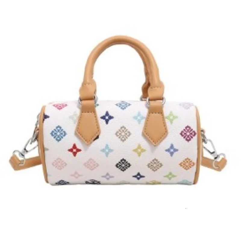 Womens Crochet Shoulder Bag Bohemian Style Maillard Printing Crossbody Purse For Beach Vacation Shopping Commuting FashionW250926