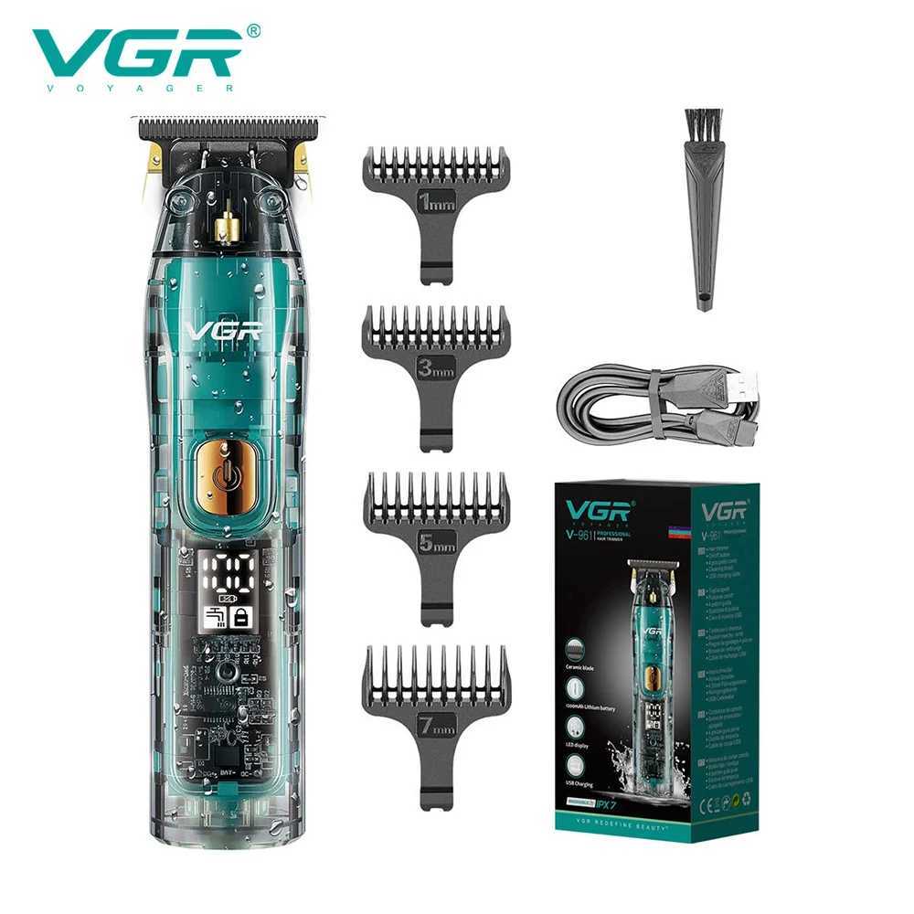 Waterproof Electric Hair Clipper Professional Barber Beard Trimmer Rechargeable Cordless Hair Trimmer for Men V961 R250926