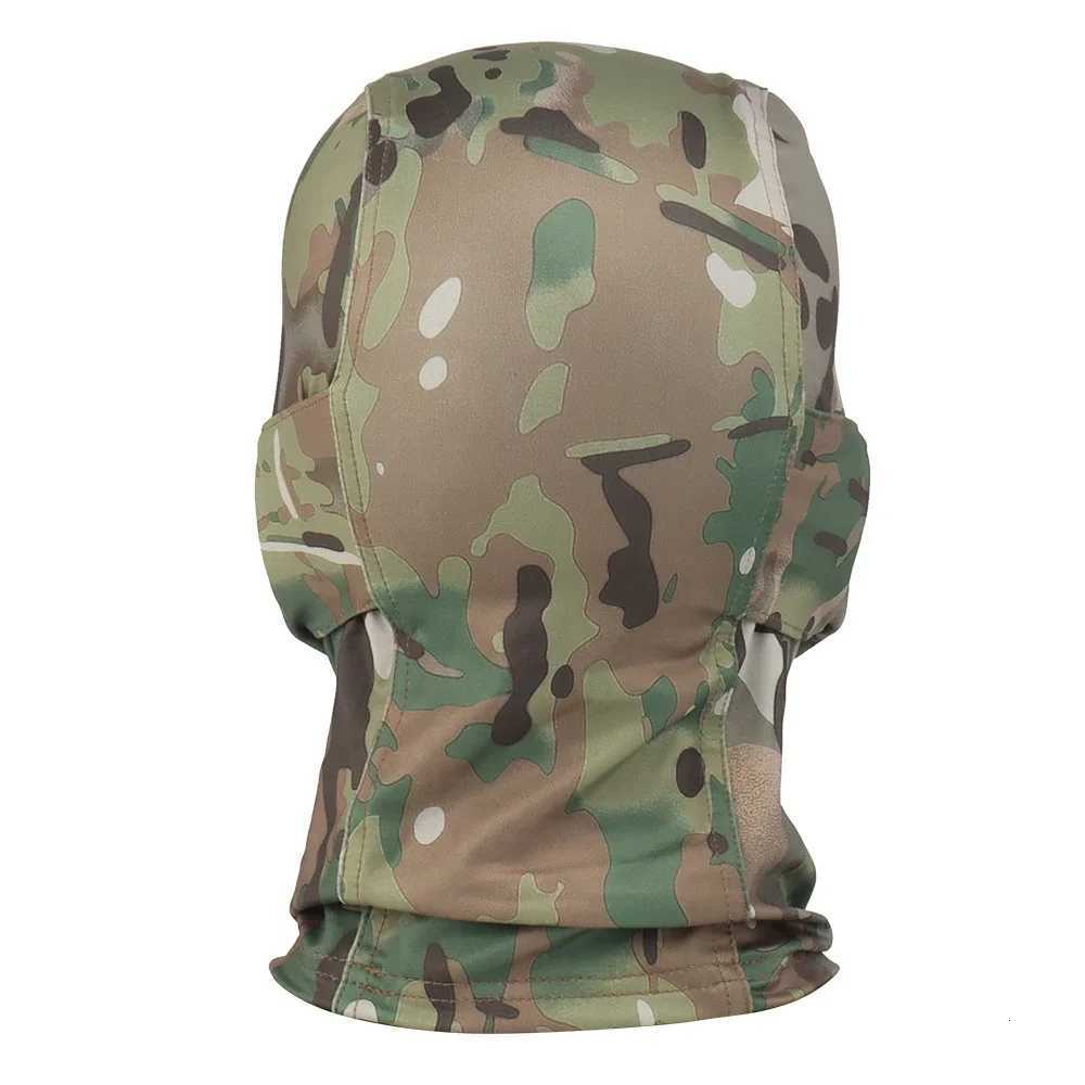 Camouflage Baraklava full face mask helmet hunting bicycle hood protection outdoor sports helmet lining hat scarf Z250926