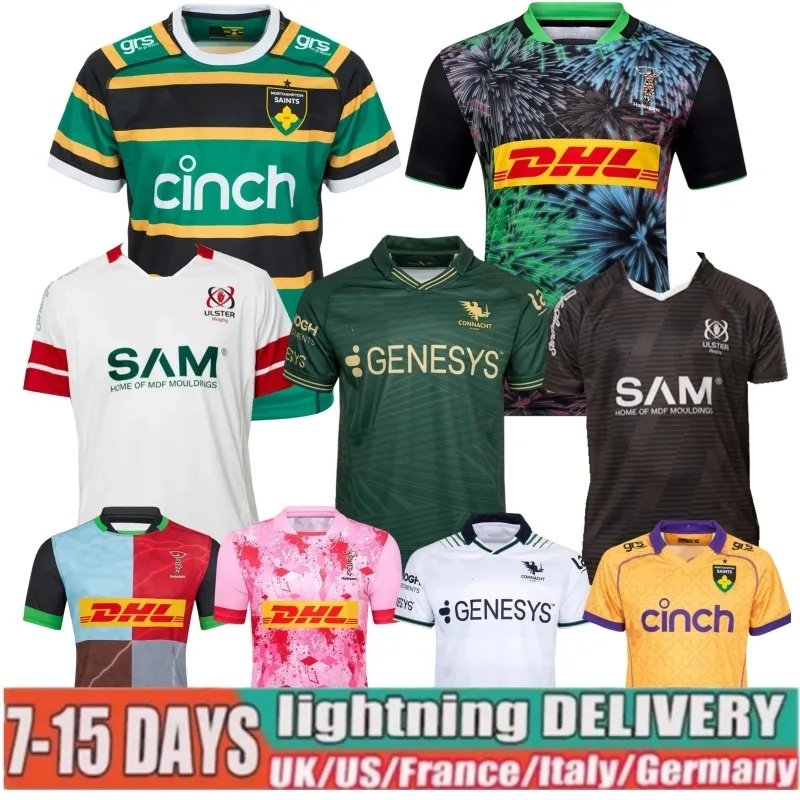 2025 2026 Ulster rugby jersey 25 26 Harlequins big game Connacht Northampton Saints home away size S-5XL shirt