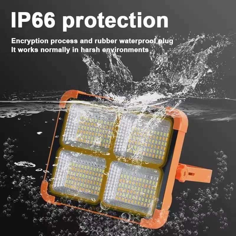 1000W Outdoor Portable Solar Light LED Rechargeable Camping Floodlight High Power Tent Lamps Waterproof Night Emergency Lighting C250925