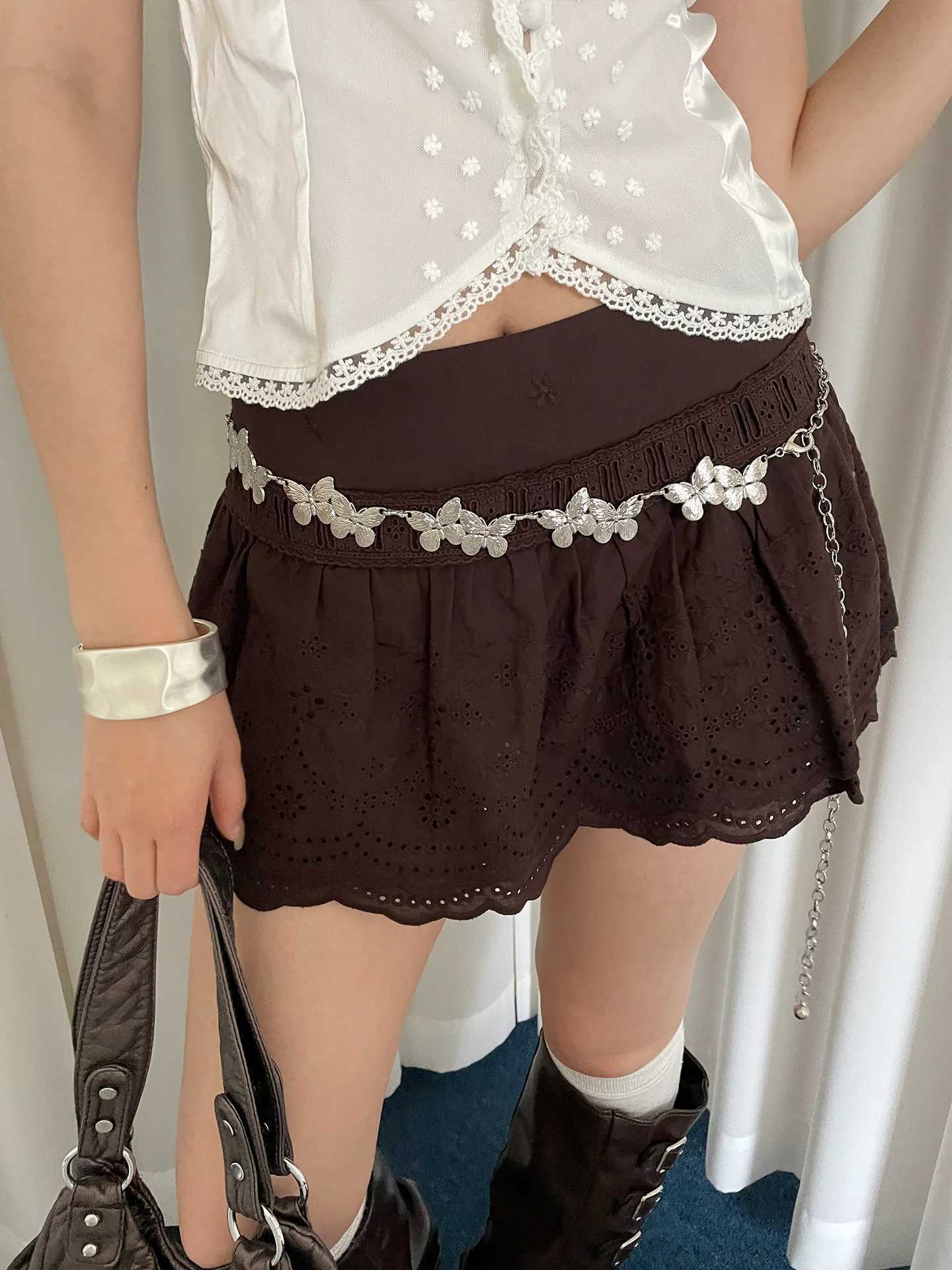 Bohme Style Metal Butterfly Waist Chain For Women A Niche Accessory With A HighEnd Feel For Skirts And Jeans Versatile Belt L250926