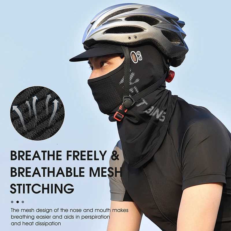 WEST BIKING Summer Cycling Balaclava With Brim Ice Silk Sun Protection Face Mask Bicycle Motorcycle Fishing Hiking Sports Z250926
