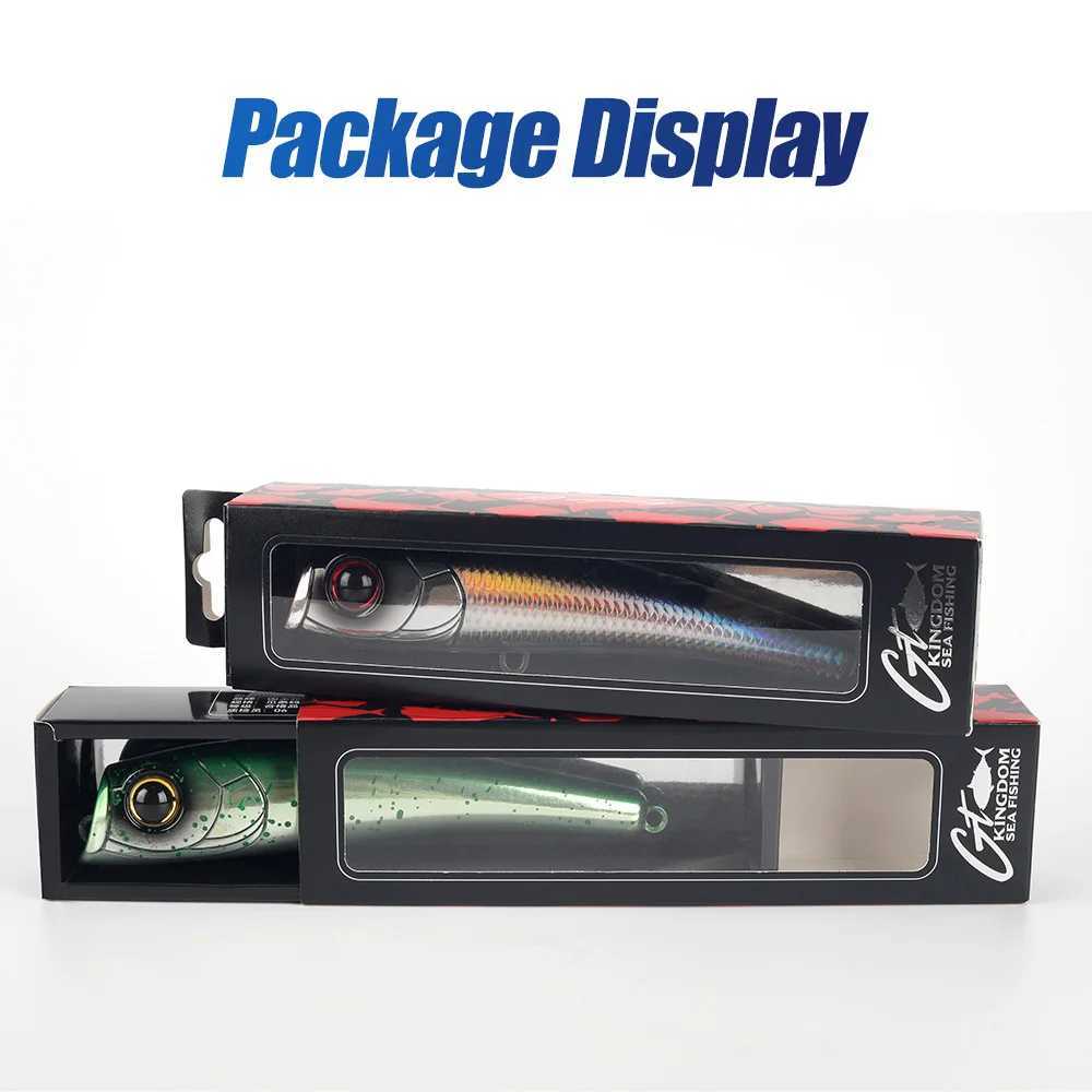 Kingdom Sea Topwater Popper Fishing Lure 55g 78g 160mm 180mm Floating Wobbr Artificial Hard Bait for Sea Tuna GT Fishing Lure W250926