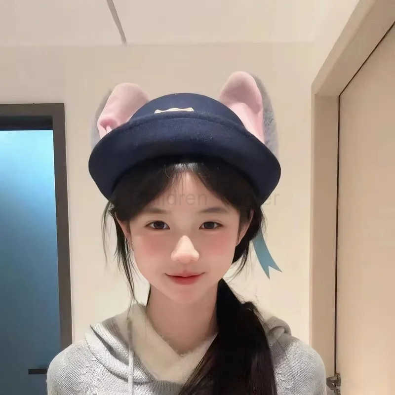 Disney Zootopia Judith Laverne Hopps Judy Cosplay Cartoon Ear Hat Girl Cute Top Hat Beret Parent Child Hat Holiday Surprise Gift H250926