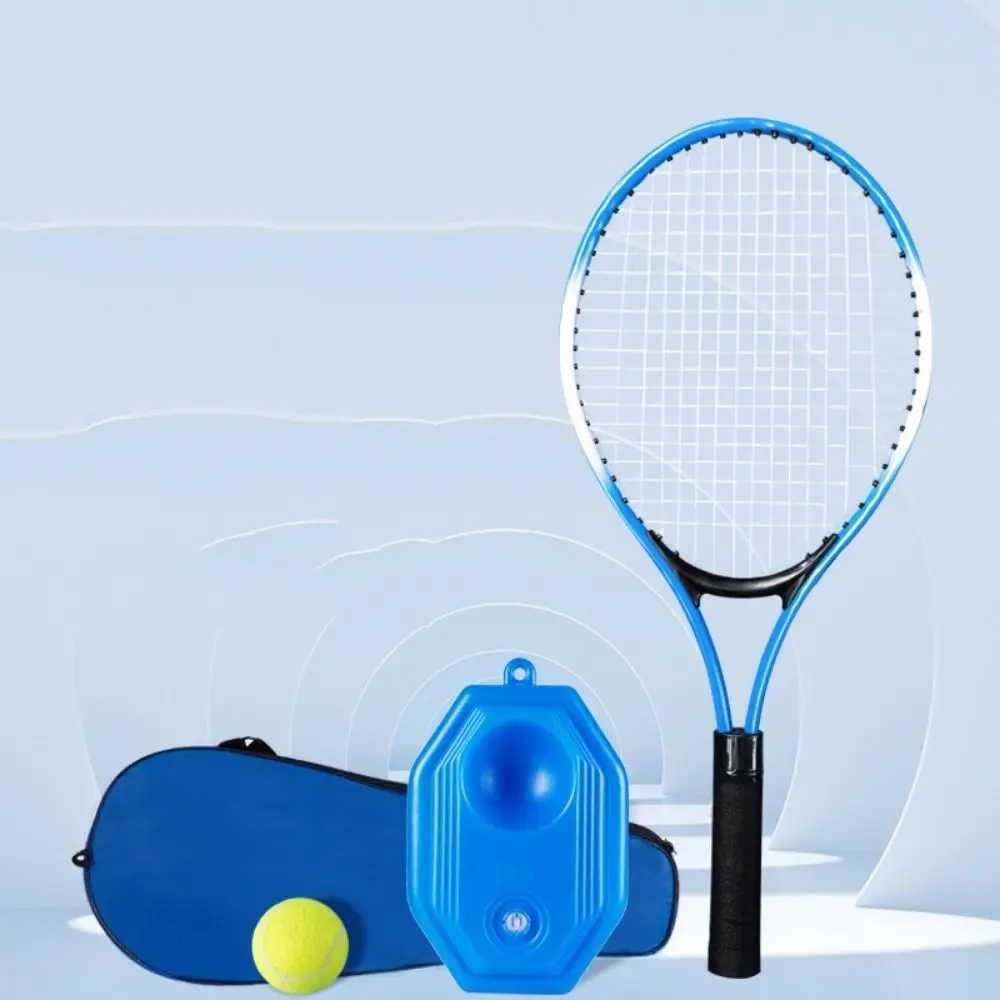 Single Tennis Racket Set for Kids Portable Lightweight Tennis Trainer Rebound with Carry Bag 23inch Sports Game Toys Outdoor J250926