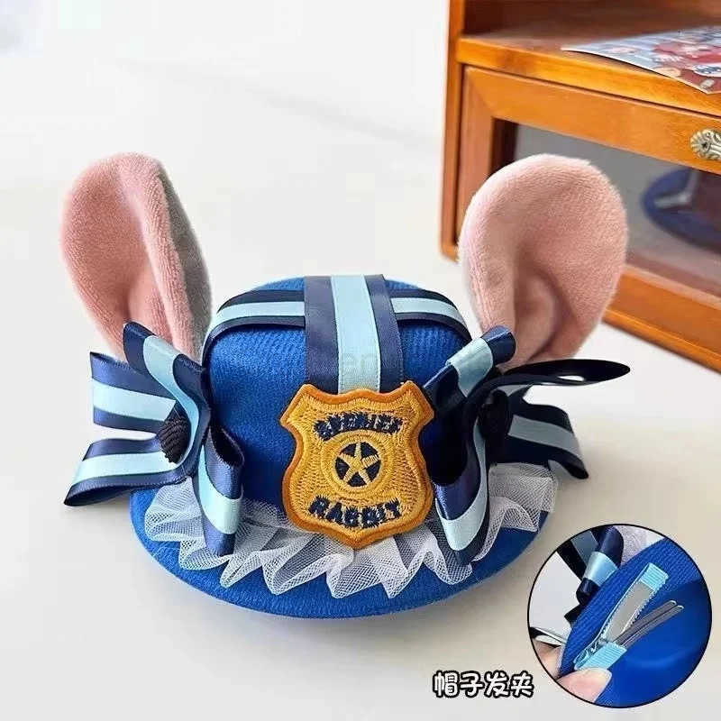 Disney Zootopia Judith Laverne Hopps Judy Cosplay Cartoon Ear Hat Girl Cute Top Hat Beret Parent Child Hat Holiday Surprise Gift H250926