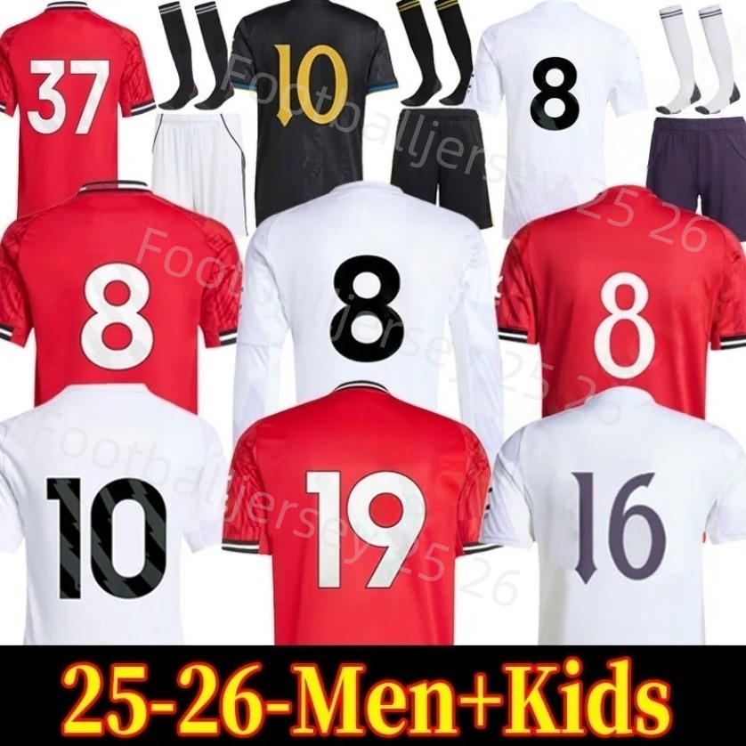 AMAD GARNACHO DE LIGT HOJLUND MAINOO MOUNT football shirt Soccer Jersey Pre match Stone Roses MARTINEZ CASEMIRO RASHFORD B. FERNANDES UNTED 2025 2026 kit