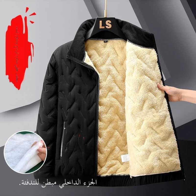 Thiened Lamb Velvet Cotton Jaet Stand Collar Wear Resistant Winter Workwear for Men Warm And Durable Cotton Coat W250926