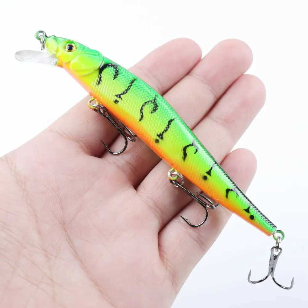Fishing Lure 115cm14g Artificial Bionic Swing Hard Bait Tack 3D Eyes Hook Wobbr Carp Fishing Pesca for Bass Pike 510Pcs W250926