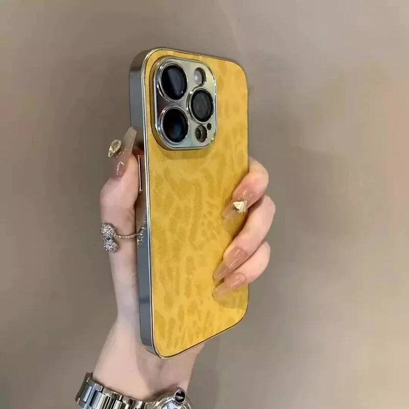 Leopard Print Phone Case For iPhone 11 12 13 14 15 16 17 Pro Max Plus Air Shockproof Bumber Cases Cover