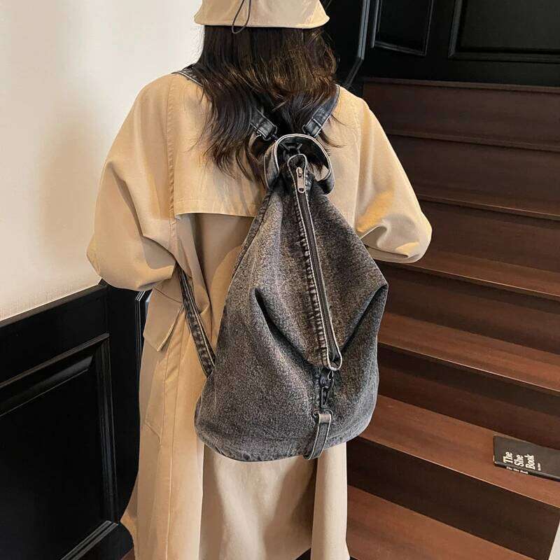 Women's Cloth Small Soft Backpacks Summer Design New Backpack for Teens Girls School Bag Travel Back Packs