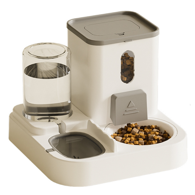and Food Integrated Automatic Feeder Dog Bowl Cat Basin 2-in-1 Water Dispenser Pet Supplies
