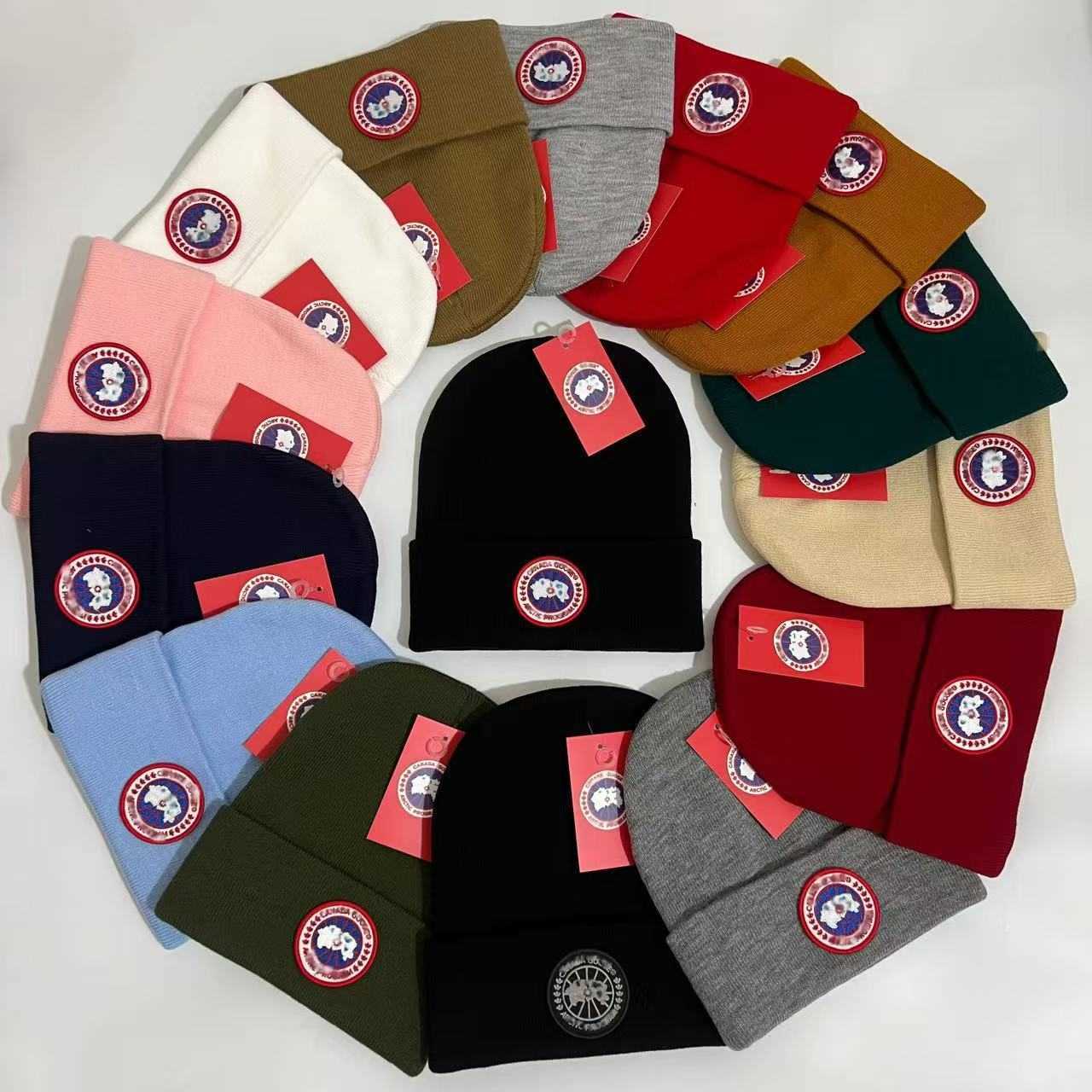 Winter Unisex Embroidered Fine Texture Hat Trendy Simple Knitted Hat Outdoor Warmth Coldproof Pullover Hat H250925