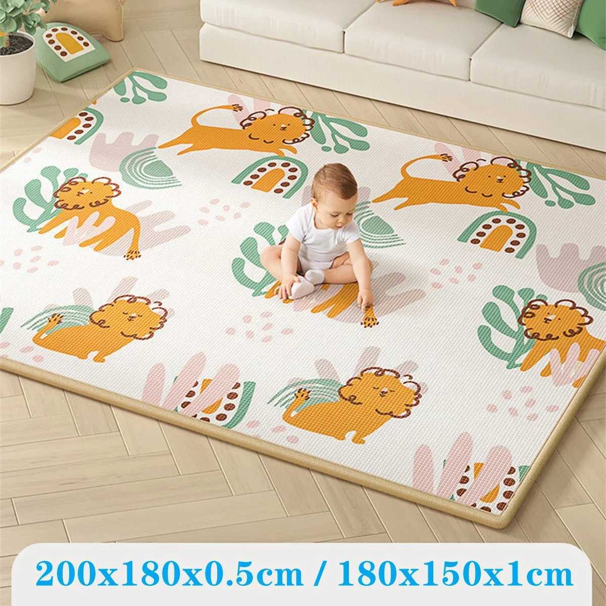 5 Sizes and 10 Styles Baby Crawling Play Mat Nontoxic New EPE Thick Folding Carpet Play Mat for Childrens Mats Safety Kid Rugs C250926