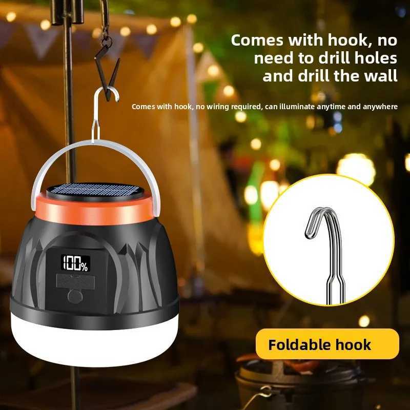 Solar powered outdoor lights camping lights household power outage emergency lights street vendors night markets and super C250925