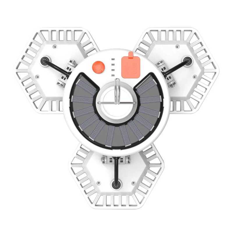 LED Rechargeable Solar Camping Lamp 3Leaf Folding Light Portable Emergency Lighting Camp Equipment Bulb Powerful Solar or USB C250925