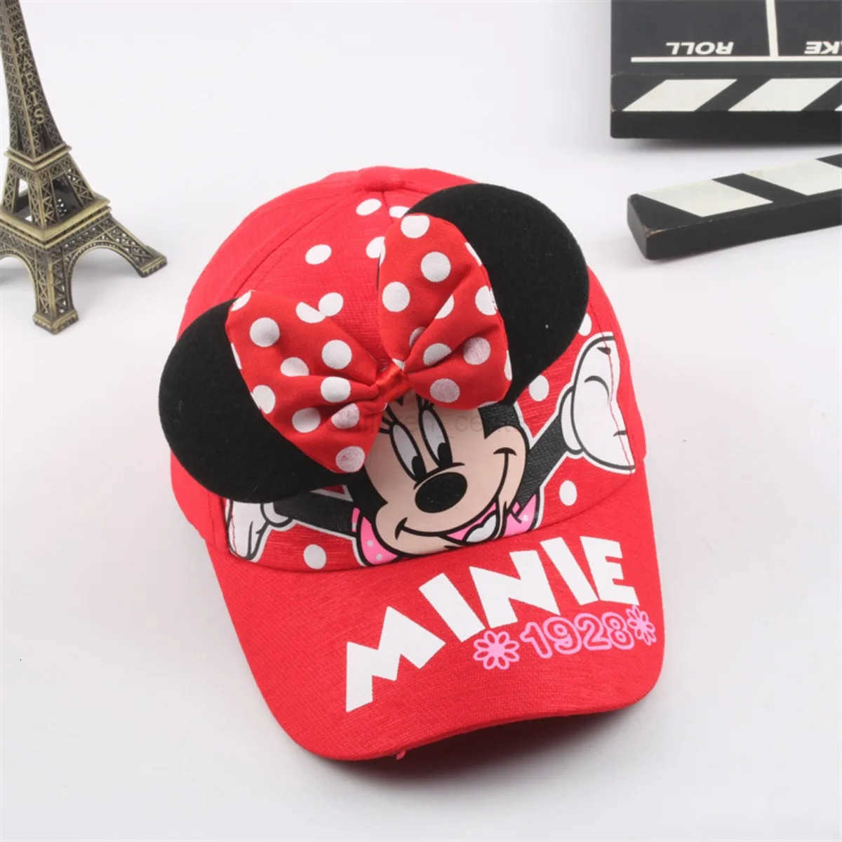 Disney Children Mickey Minnie Cartoon Baseball Cap Peaked Caps Baby Girls Boys Adjustable Kids Princess Hat Festival Gift H250926