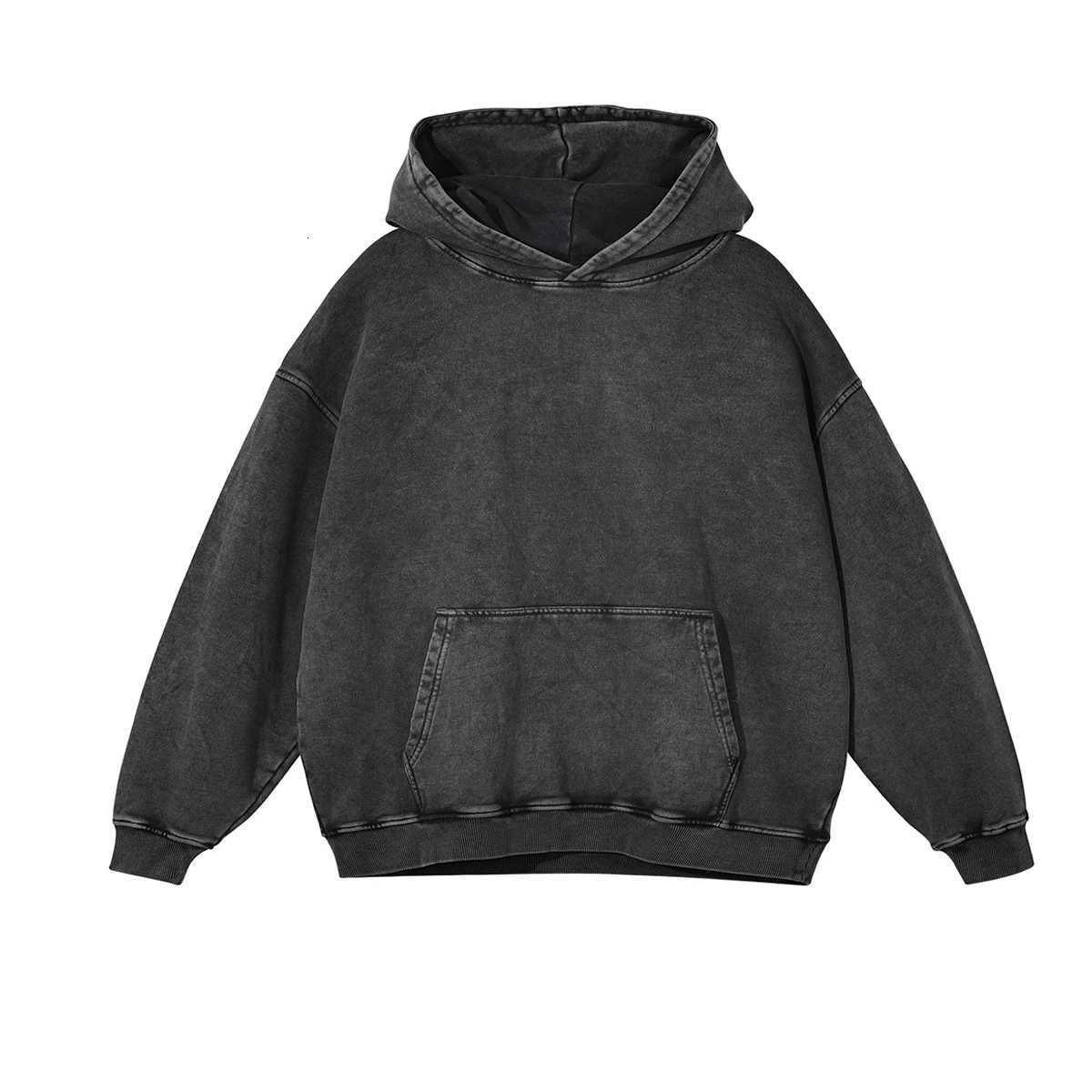 Heavyweight High Street Washed 520G Hooded Sweatshirt Vintage Dark Loose Oversized Unisex Hoodie1 D250926