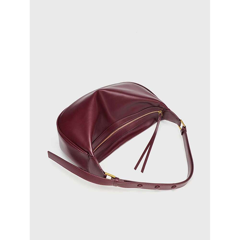 New Fashionable High-End Texture Single Shoulder Crossbody Versatile And Niche Design, Underarm Dumpling Bag, Light Lu MDNG2509