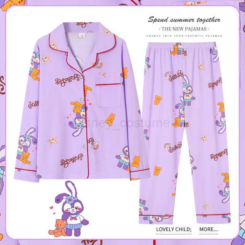 Disney Charming Kids Pajama Sets Children Personality Cartoon Soft Comfortable Nightwear Sets Durable Comfy Indoor Autumn Winter H250926
