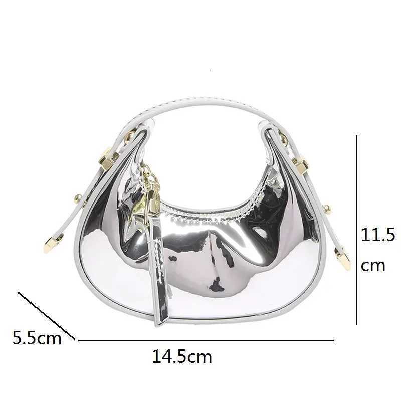 Shiny Patent Leather Handbag for Women Luxury Designer Phone Purse Ladies Lipstick Bags Fashion Kids Bags Hobo Bag Mini Tote Bag Z250926