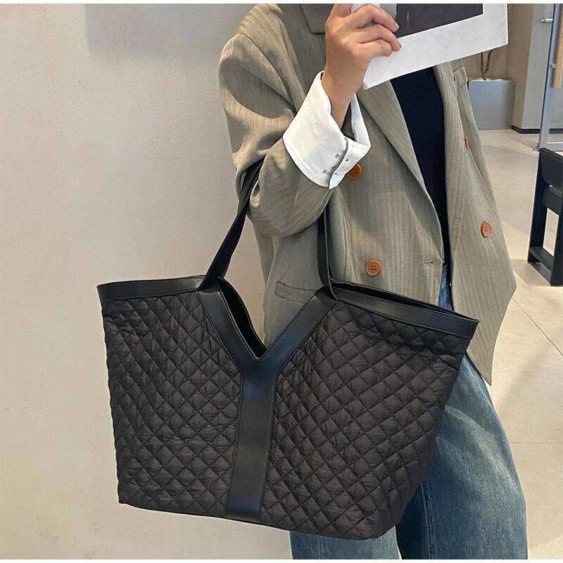 Large-capacity Genuine Leather Tote Fashion Y Shape Crocodile Pattern Shoulder Casual High-end Shopping Bag Storage
