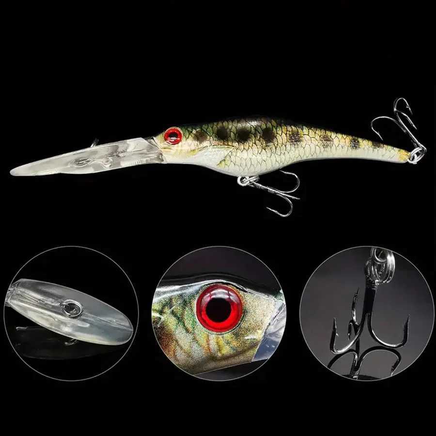 5PCS Hard Bait Artificial Swimbait Bass Pike Jerkbait Minnow Crankbait Wobbr For Fishing Lure Tack Accories Topwater Sea W250926