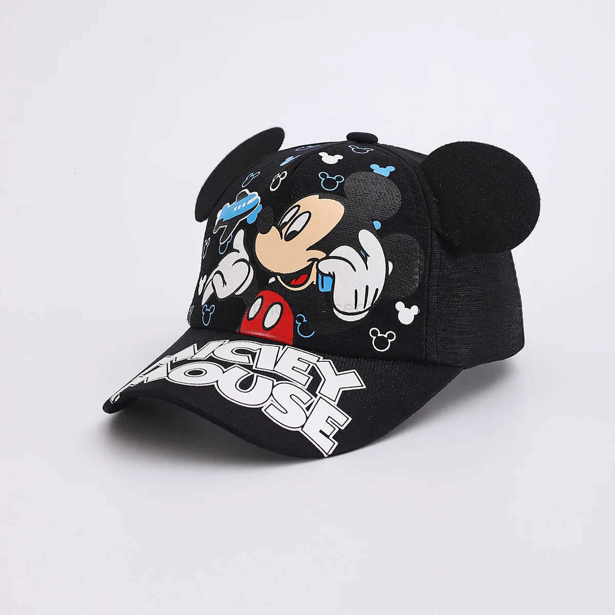 Disney European and American new childrens hat mouse animation baseball cap net hat summer baseball cap outdoor cartoon sun hat H250926