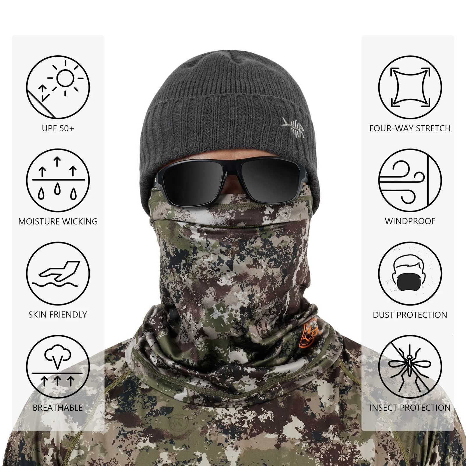 BASSDASH Fleece Neck Gaiter with Nose Hole Winter Face Mask for Men Women Windproof Scarf for Fishing Hunting Skiing Z250926