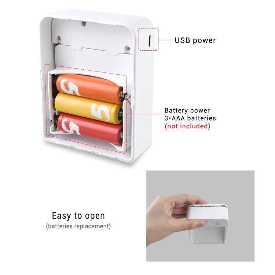 LED Night Light PIR Motion Sensor Night Lamp Wireless Detector AA Battery Powered Wall Lamp Auto OnOff Cabinet Stairs Lighting C250925