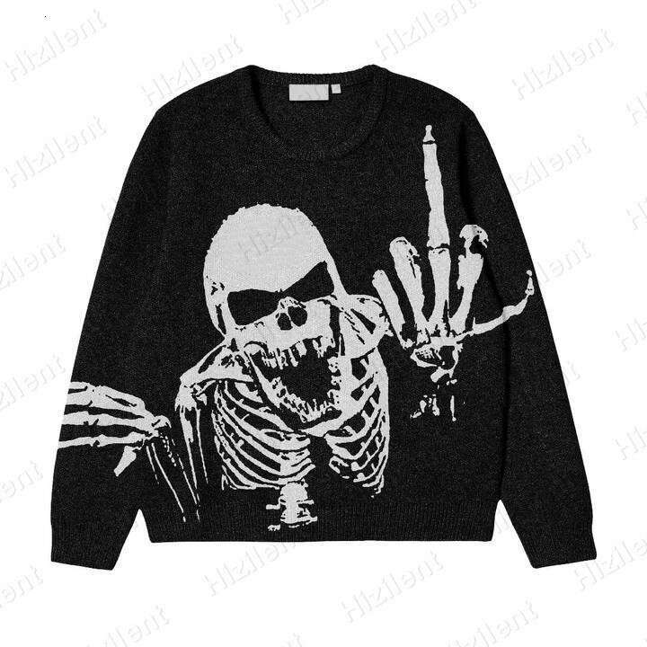 Autumn Winter Men's and Women's Fashion Round Neck Sweater Pullover Jacquard Knit Long Sleeve Casual Top